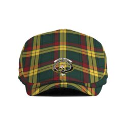 The Gentleman’s MacMillan Clan Tartan Crest Jeff Cap - Tartan Flat Cap