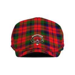 The Gentleman’s MacNaughten Clan Tartan Crest Jeff Cap - Tartan Flat Cap