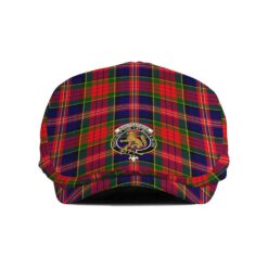 The Gentleman’s MacPherson Clan Tartan Crest Jeff Cap - Tartan Flat Cap