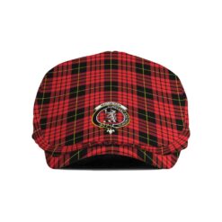 The Gentleman’s MacQueen Clan Tartan Crest Jeff Cap - Tartan Flat Cap