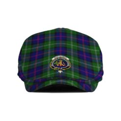 The Gentleman’s MacThomas Clan Tartan Crest Jeff Cap - Tartan Flat Cap