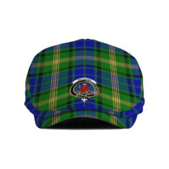 The Gentleman’s Maitland Clan Tartan Crest Jeff Cap - Tartan Flat Cap