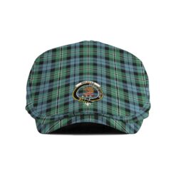 The Gentleman’s Melville Clan Tartan Crest Jeff Cap - Tartan Flat Cap