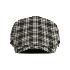 The Gentleman’s Menzies Black & White Ancient Clan Tartan Jeff Cap - Tartan Flat Cap