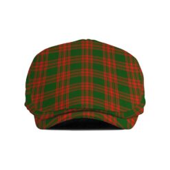 The Gentleman’s Menzies Green Modern Clan Tartan Jeff Cap - Tartan Flat Cap