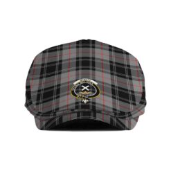 The Gentleman’s Moffat Clan Tartan Crest Jeff Cap - Tartan Flat Cap