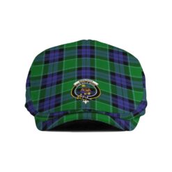 The Gentleman’s Monteith Clan Tartan Crest Jeff Cap - Tartan Flat Cap
