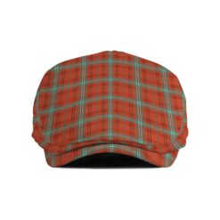 The Gentleman’s Morrison Red Ancient Clan Tartan Jeff Cap - Tartan Flat Cap