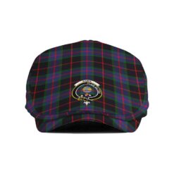 The Gentleman’s Nairn Clan Tartan Crest Jeff Cap - Tartan Flat Cap