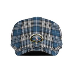 The Gentleman’s Napier Clan Tartan Crest Jeff Cap - Tartan Flat Cap