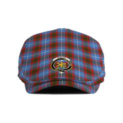 The Gentleman’s Newton Clan Tartan Crest Jeff Cap - Tartan Flat Cap