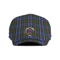The Gentleman’s Ogilvie Clan Tartan Crest Jeff Cap - Tartan Flat Cap