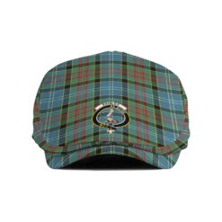 The Gentleman’s Paisley Clan Tartan Crest Jeff Cap - Tartan Flat Cap