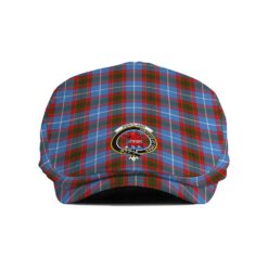 The Gentleman’s Pentland Clan Tartan Crest Jeff Cap - Tartan Flat Cap