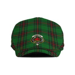 The Gentleman’s Primrose Clan Tartan Crest Jeff Cap - Tartan Flat Cap