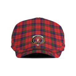 The Gentleman’s Robertson Clan Tartan Crest Jeff Cap - Tartan Flat Cap