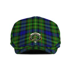 The Gentleman’s Rollo Clan Tartan Crest Jeff Cap - Tartan Flat Cap