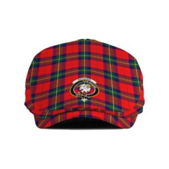 The Gentleman’s Ruthven Clan Tartan Crest Jeff Cap - Tartan Flat Cap