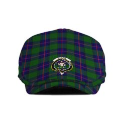 The Gentleman’s Schaw (of Sauchie) Clan Tartan Crest Jeff Cap - Tartan Flat Cap