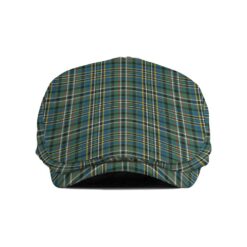 The Gentleman’s Scott Green Ancient Clan Tartan Jeff Cap - Tartan Flat Cap