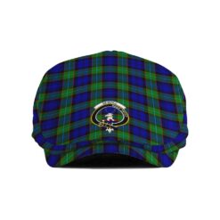 The Gentleman’s Sempill Clan Tartan Crest Jeff Cap - Tartan Flat Cap