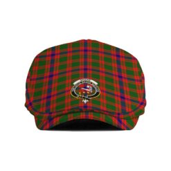 The Gentleman’s Skene Clan Tartan Crest Jeff Cap - Tartan Flat Cap