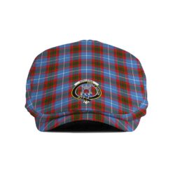 The Gentleman’s Spalding Clan Tartan Crest Jeff Cap - Tartan Flat Cap