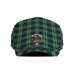 The Gentleman’s Spottiswood Clan Tartan Crest Jeff Cap - Tartan Flat Cap