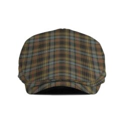 The Gentleman’s Stewart Hunting Weathered Clan Tartan Jeff Cap - Tartan Flat Cap