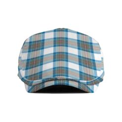 The Gentleman’s Stewart Muted Blue Clan Tartan Jeff Cap - Tartan Flat Cap