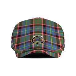 The Gentleman’s Stirling (of Cadder-Present Chief) Clan Tartan Crest Jeff Cap - Tartan Flat Cap