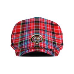 The Gentleman’s Straiton Clan Tartan Crest Jeff Cap - Tartan Flat Cap