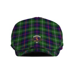 The Gentleman’s Sutherland I Clan Tartan Crest Jeff Cap - Tartan Flat Cap