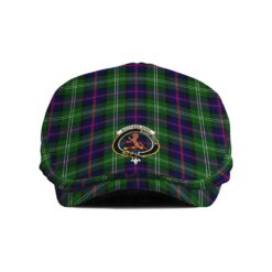 The Gentleman’s Sutherland II Clan Tartan Crest Jeff Cap - Tartan Flat Cap