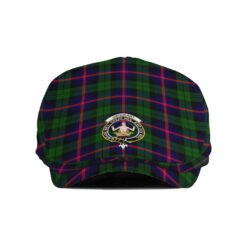 The Gentleman’s Urquhart Clan Tartan Crest Jeff Cap - Tartan Flat Cap