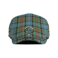 The Gentleman’s Walkinshaw Clan Tartan Crest Jeff Cap - Tartan Flat Cap