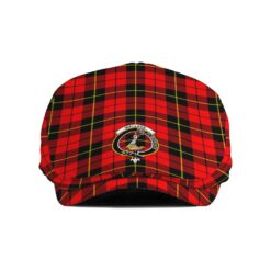 The Gentleman’s Wallace Clan Tartan Crest Jeff Cap - Tartan Flat Cap