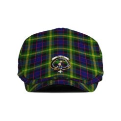 The Gentleman’s Watson Clan Tartan Crest Jeff Cap - Tartan Flat Cap