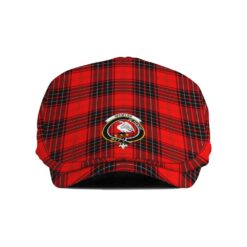 The Gentleman’s Wemyss Clan Tartan Crest Jeff Cap - Tartan Flat Cap