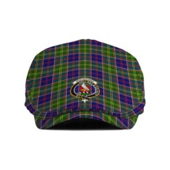 The Gentleman’s Whiteford Clan Tartan Crest Jeff Cap - Tartan Flat Cap