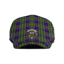 The Gentleman’s Whitelaw Clan Tartan Crest Jeff Cap - Tartan Flat Cap