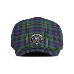 The Gentleman’s Wood Clan Tartan Crest Jeff Cap - Tartan Flat Cap