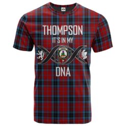 Thompson 03 Clan DNA In Me Tartan Crest T-Shirt