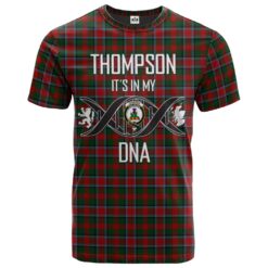 Thompson (Mackinlay) Clan DNA In Me Tartan Crest T-Shirt