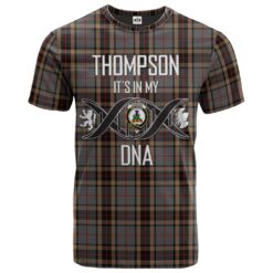 Thompson special grey Clan DNA In Me Tartan Crest T-Shirt
