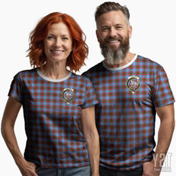 Trotter Scottish Tartan T-shirt with Crest – Authentic Clan Apparel