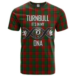 Turnbull Dress Clan DNA In Me Tartan Crest T-Shirt