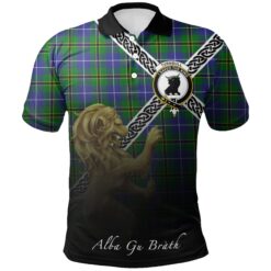 Turnbull Hunting Polo Shirts Tartan Crest Celtic Scotland Lion