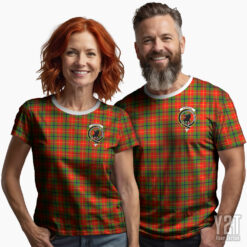 Turnbull Scottish Tartan T-shirt with Crest – Authentic Clan Apparel
