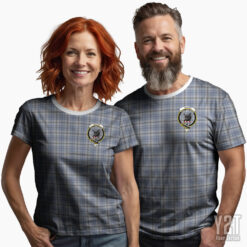Tweedie Scottish Tartan T-shirt with Crest – Authentic Clan Apparel